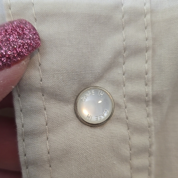 Men's CASE IH Tan SHORT SLV Shirt SIZE 2XL VERY GOOD CONDITION, FAST SHIPPING!! - Picture 6 of 7